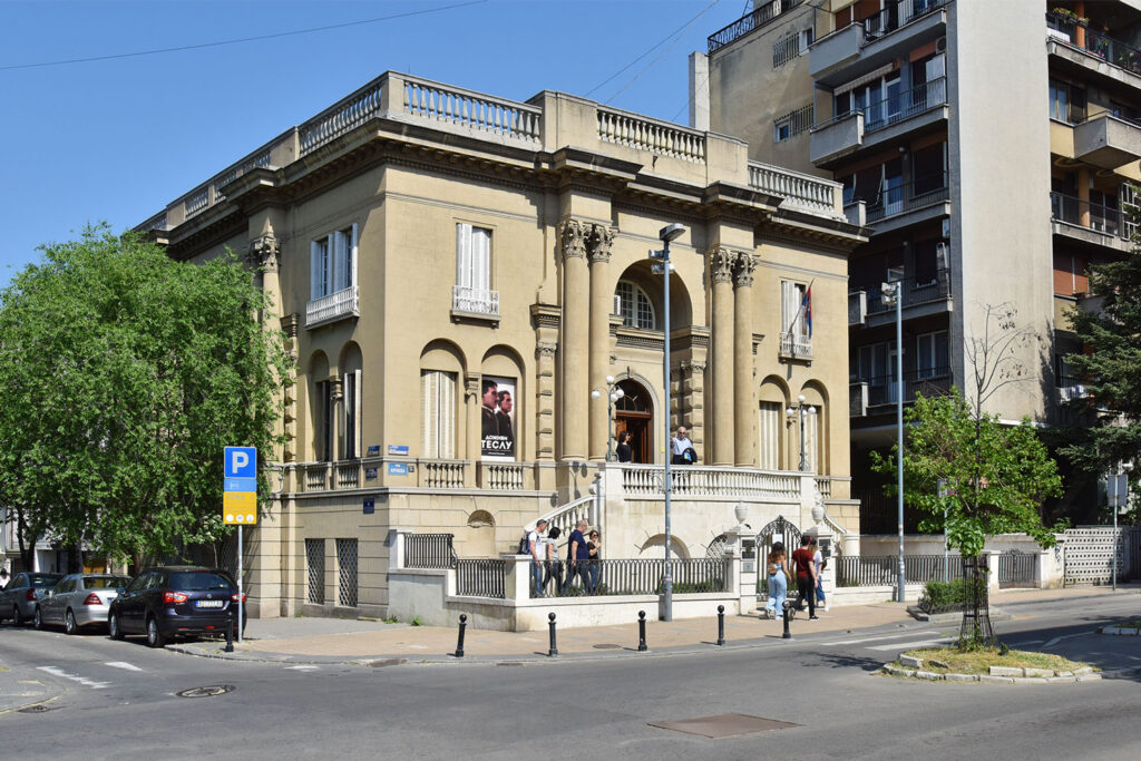 Nikola Tesla Museum Belgrade Serbia Things to do in Belgrade - Exterior view of the historic Nikola Tesla Museum building in central Belgrade, Serbia.